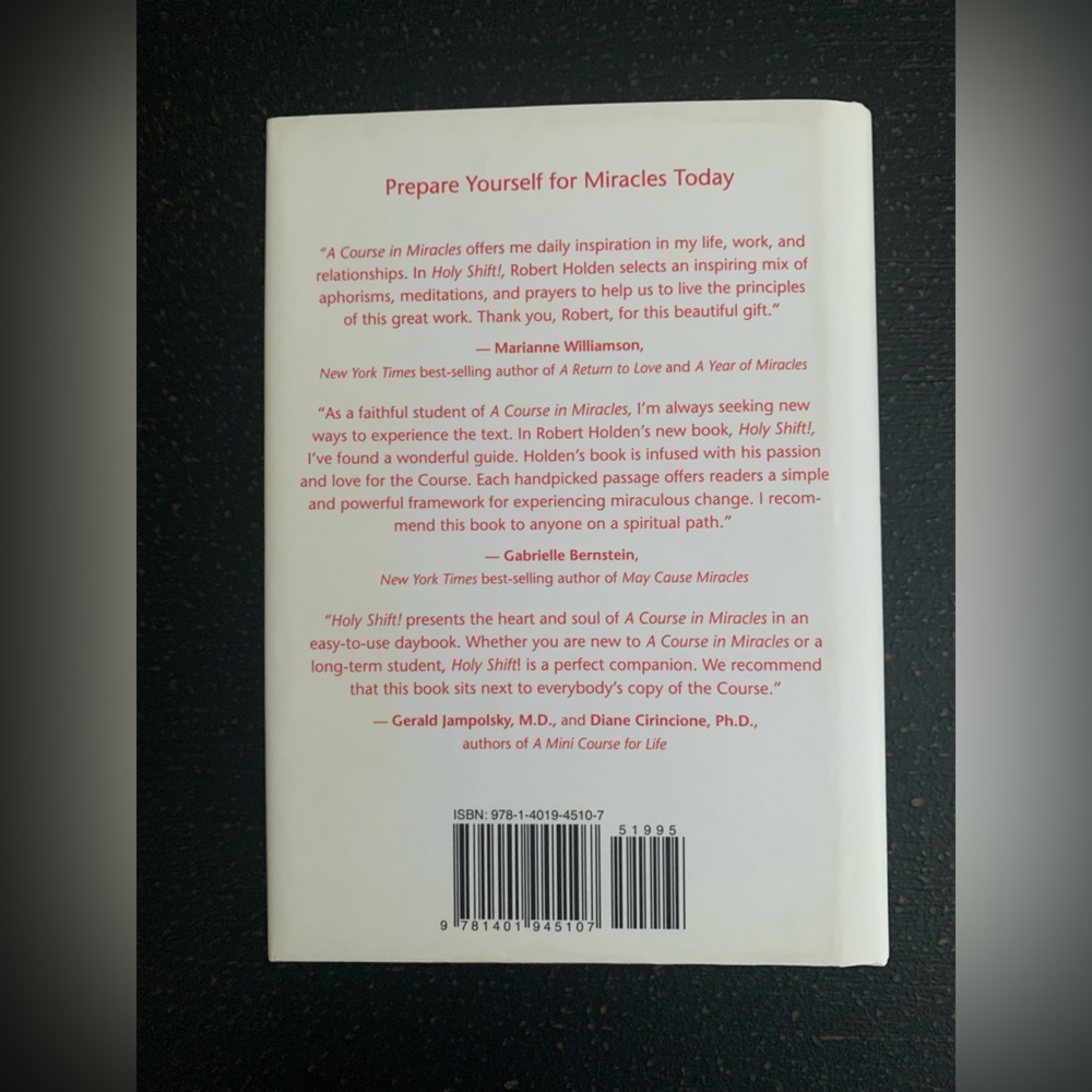 Holy Shift! 365 Daily Meditations Book
From A Course In Miracles - Picture 4 of 6
